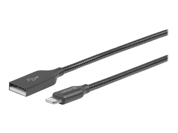 eSTUFF - Lightning-kabel - Lightning hann til USB hann - 1.5 m - grå, stål