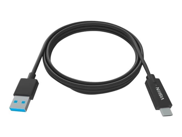 Vision Professional - USB-kabel - USB typ A (hane) till 24 pin USB-C (hane) - USB 3.1 - 2 m - svart