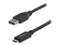 Miniatyrbild 3 av 5: StarTech.com 1 m USB till USB-C-kabel - M/M - USB-kabel - 24 pin USB-C (hane) till USB typ A (hane) - USB 3.1 - 1 m - svart - för P/N: DKM30CHDPD, DK