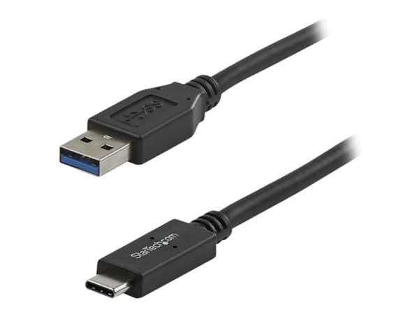 StarTech.com 1 m USB till USB-C-kabel - M/M - USB-kabel - 24 pin USB-C (hane) till USB typ A (hane) - USB 3.1 - 1 m - svart - för P/N: DKM30CHDPD, DK