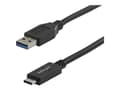 Miniatyrbild 4 av 5: StarTech.com 1 m USB till USB-C-kabel - M/M - USB-kabel - 24 pin USB-C (hane) till USB typ A (hane) - USB 3.1 - 1 m - svart - för P/N: DKM30CHDPD, DK