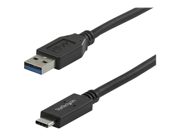 StarTech.com 1 m USB till USB-C-kabel - M/M - USB-kabel - 24 pin USB-C (hane) till USB typ A (hane) - USB 3.1 - 1 m - svart - för P/N: DKM30CHDPD, DK
