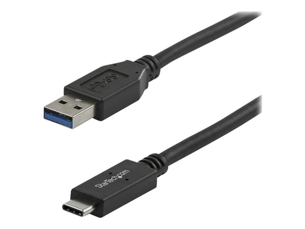 StarTech.com 1 m USB till USB-C-kabel - M/M - USB-kabel - 24 pin USB-C (hane) till USB typ A (hane) - USB 3.1 - 1 m - svart - för P/N: DKM30CHDPD, DK
