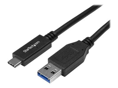 StarTech.com 1 m USB till USB-C-kabel - M/M - USB-kabel - 24 pin USB-C (hane) till USB typ A (hane) - USB 3.1 - 1 m - svart - för P/N: DKM30CHDPD, DK