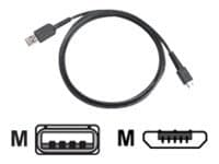 Zebra - USB-kaapeli - USB (han) til Micro-USB Type B (han) - Zebra MC2200, MC3300-G, MC3300x, MC3330XR, MC3330XR, MC3390xR, TC52-HC, TC57x, TC8300, M