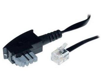 S-Conn 3m TAE-N - RJ11, 3 m, TAE-N, RJ11, Svart, Transparent, Hankoppling, Hankoppling