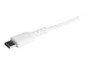 Miniatyrbild 5 av 5: StarTech.com 1m tålig, vitt USB-C till Blixtkabel - Hård, tålig aramifiber USB typ A till Blixtladdare/synkron strömsladd - Apple MFi-certifierad iPa