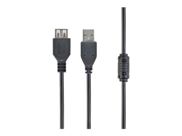 Gembird CCF-USB2-AMAF-6 - USB-förlängningskabel - USB (hona) till USB (hane) - 1.8 m - formpressad - svart