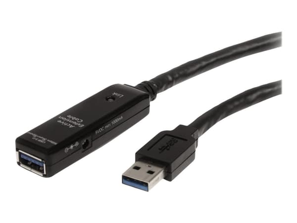 StarTech.com 3m USB 3.0 Active Extension Cable - M/F - 3m USB 3.0 Extension Cable - USB 3.0 repeater Cable (USB3AAEXT3M) - USB-förlängningskabel - US