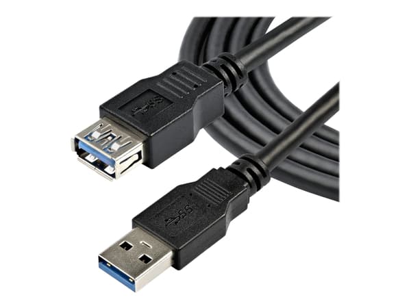 StarTech.com 2 m svart SuperSpeed USB 3.0-förlängningskabel A till A - M/F