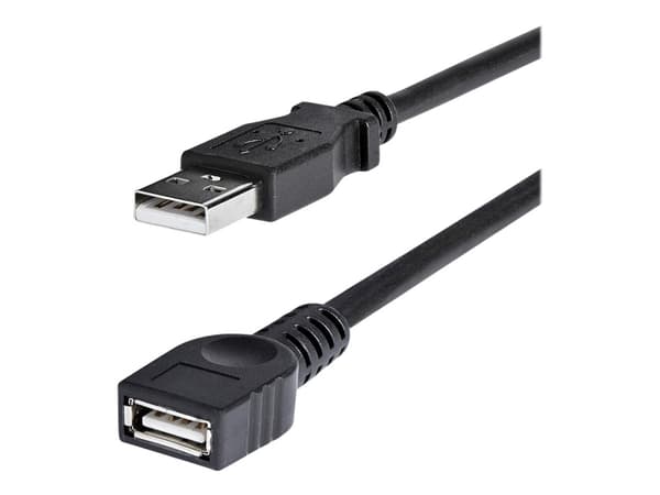 StarTech.com 1,8 m svart USB 2.0-förlängningskabel A till A – M/F