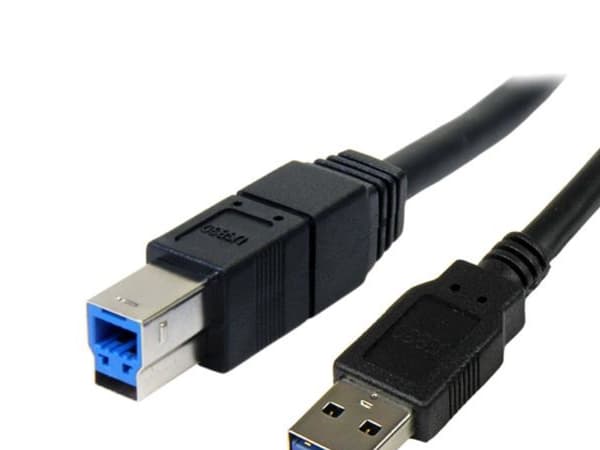 StarTech.com 3m, USB 3.0-A - USB 3.0-B USB-kabel USB 3.2 Gen 1 (3.1 Gen 1) USB A USB B Sort