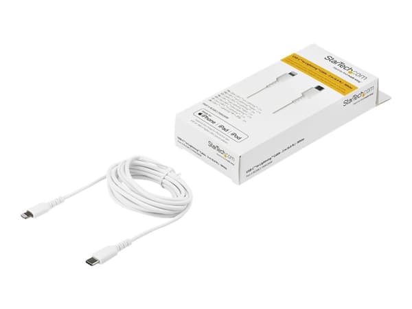 StarTech.com RUSBCLTMM2MW, Valkoinen, USB C, Lightning, 2 m, Uros, Uros