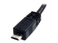 Miniatyrbild 5 av 5: StarTech.com 6in Micro USB Cable - A to Micro B - USB to Micro B - USB 2.0 A Male to USB 2.0 Micro-B Male - 6-inches - Black (UUSBHAUB6IN) - USB-kabe