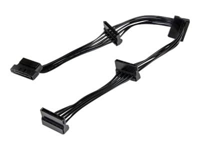StarTech.com 15,7 tuuman (400 mm) SATA-virranjakajajakaja - M/F - 4x Serial ATA -virtakaapelin jakaja (PYO4SATA) - Strøm-jakaja - SATA strøm (han) ti