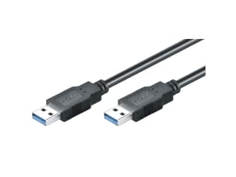 M-CAB - USB-kabel - USB typ A (hane) till USB typ A (hane) - USB 3.0 - 1.8 m - svart
