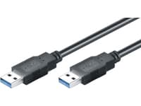 M-CAB - USB-kabel - USB typ A (hane) till USB typ A (hane) - USB 3.0 - 1.8 m - svart