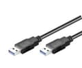 Miniatyrbild 2 av 5: M-CAB - USB-kabel - USB typ A (hane) till USB typ A (hane) - USB 3.0 - 1.8 m - svart