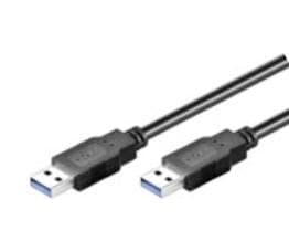 M-CAB - USB-kabel - USB typ A (hane) till USB typ A (hane) - USB 3.0 - 1.8 m - svart