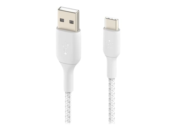 Belkin BOOST CHARGE - USB-kabel - USB-C (hann) til USB (hann) - 1 m - hvit