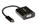 Miniatyrbild 2 av 5: StarTech.com USB-C- till VGA-adapter - USB/VGA-adapter - 24 pin USB-C (hane) till HD-15 (VGA) (hona) - USB 3.1 Gen 1 / Thunderbolt 3 - 18 cm - 1920 x