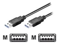 M-CAB - USB-kabel - USB typ A (hane) till USB typ A (hane) - USB 3.0 - 3 m - svart