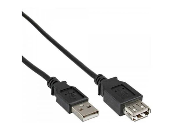 Delock - USB-forlengelseskabel - USB (hunn) til USB (hann) - USB 2.0 - 50 cm - formstøpt - svart