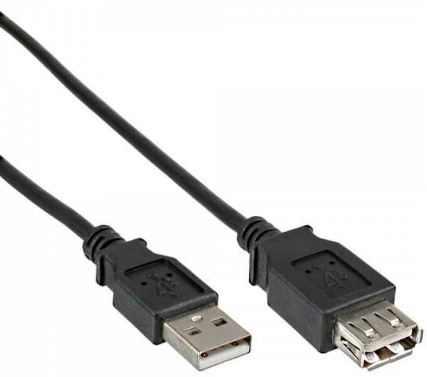 Delock - USB-forlengelseskabel - USB (hunn) til USB (hann) - USB 2.0 - 50 cm - formstøpt - svart