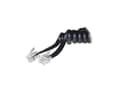 Miniatyrbild 2 av 2: S-Conn 10m RJ10, 10 m, RJ10, RJ10, Svart, Transparent, Hankoppling, Hankoppling