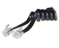 Miniatyrbild 1 av 2: S-Conn 10m RJ10, 10 m, RJ10, RJ10, Svart, Transparent, Hankoppling, Hankoppling