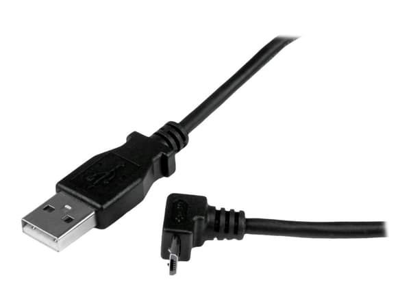 StarTech.com 2m USB2.0 A - micro B USB-kablar USB A Micro-USB B Svart