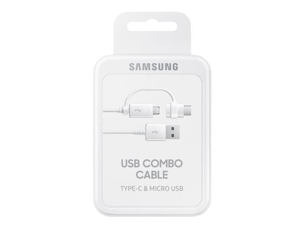 Samsung EP-DG930 USB-kaapeli 1,5 m USB 2.0 USB A USB C/Micro-USB B Valkoinen