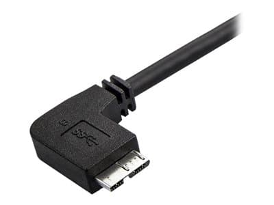 StarTech.com Smal Micro USB 3.0-kabel - vänstervinklad Micro USB - 1 m