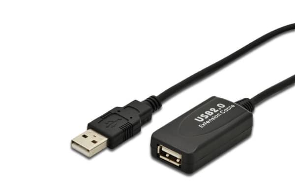 ASSMANN - USB-förlängningskabel - USB (hona) till USB (hane) - USB 2.0 - 5 m - aktiv