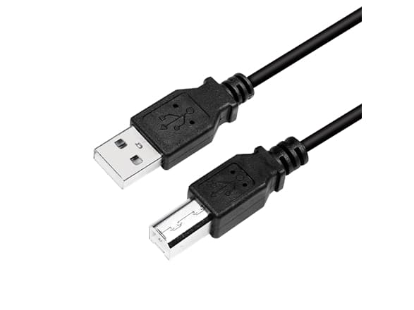 LogiLink CU0007B, 2 m, USB A, USB B, USB 2.0, 0,48 Gbit/s, Svart