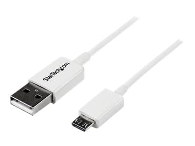 StarTech.com 0.5m USB 2.0 A/Micro-B m/m USB-kabel 0,5 m USB A Micro-USB B Hvit