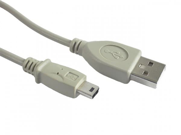 Gembird CC-USB2-AM5P-6 - USB-kabel - mini-USB typ B (hane) till USB (hane) - 1.8 m - formpressad - beige