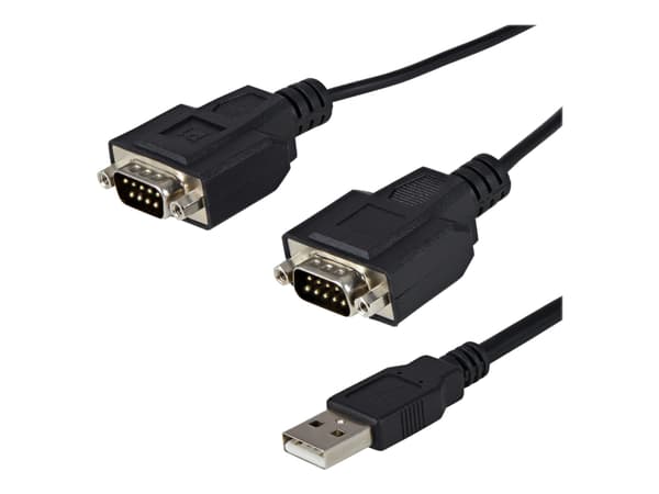 StarTech.com ICUSB2322F seriekabel Sort 2,1 m USB 2.0 A 2 x DB-9