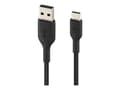 Miniatyrbild 4 av 5: Belkin BoostCharge - USB-kabel - 24 pin USB-C (hane) till USB (hane) - 3 m - svart