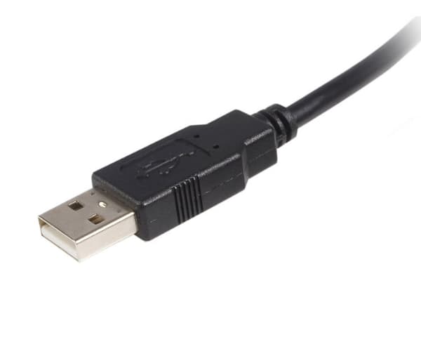 StarTech.com USB2HAB1M USB-kaapeli 1 m USB 2.0 USB A USB B Musta