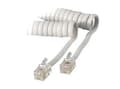Miniatyrbild 2 av 2: S-Conn 2m RJ10, 2 m, RJ10, RJ10, Transparent, Vit, Hankoppling, Hankoppling