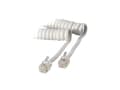 Miniatyrbild 1 av 2: S-Conn 2m RJ10, 2 m, RJ10, RJ10, Transparent, Vit, Hankoppling, Hankoppling