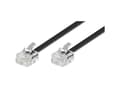 Miniatyrbild 3 av 5: Goobay 3m RJ-11 kabel, 3 m, RJ-11, RJ-11, RJ-11, Sort, Hanstik, Hanstik