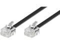 Miniatyrbild 4 av 5: Goobay 3m RJ-11 kabel, 3 m, RJ-11, RJ-11, RJ-11, Sort, Hanstik, Hanstik