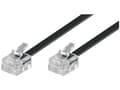 Miniatyrbild 2 av 5: Goobay 3m RJ-11 kabel, 3 m, RJ-11, RJ-11, RJ-11, Sort, Hanstik, Hanstik