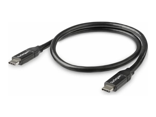 StarTech.com USB C to USB C Cable - 1.5 ft / 0.5m - 5A PD - White - USB 2.0 - USB-IF Certified - USB Type C Cable - USB C Charging Cable (USB2C5C50CM