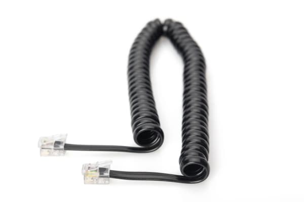 ASSMANN - Telefonkabel - RJ-10 (hane) till RJ-10 (hane) - 2 m - oskärmad - platt - svart