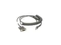 Miniatyrbilde 1 av 2: Zebra - Seriell kabel - DB-9 (hunn) - 2.74 m - rullet sammen - for Symbol LS2208