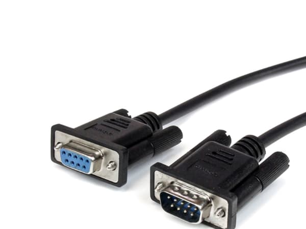 StarTech.com 3m Black Straight Through DB9 RS232 Serial Cable - DB9 RS232 Serial Extension Cable - Male to Female Cable (MXT1003MBK) - Seriellforleng