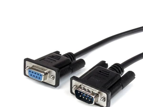StarTech.com 3m Black Straight Through DB9 RS232 Serial Cable - DB9 RS232 Serial Extension Cable - Male to Female Cable (MXT1003MBK) - Seriellforleng